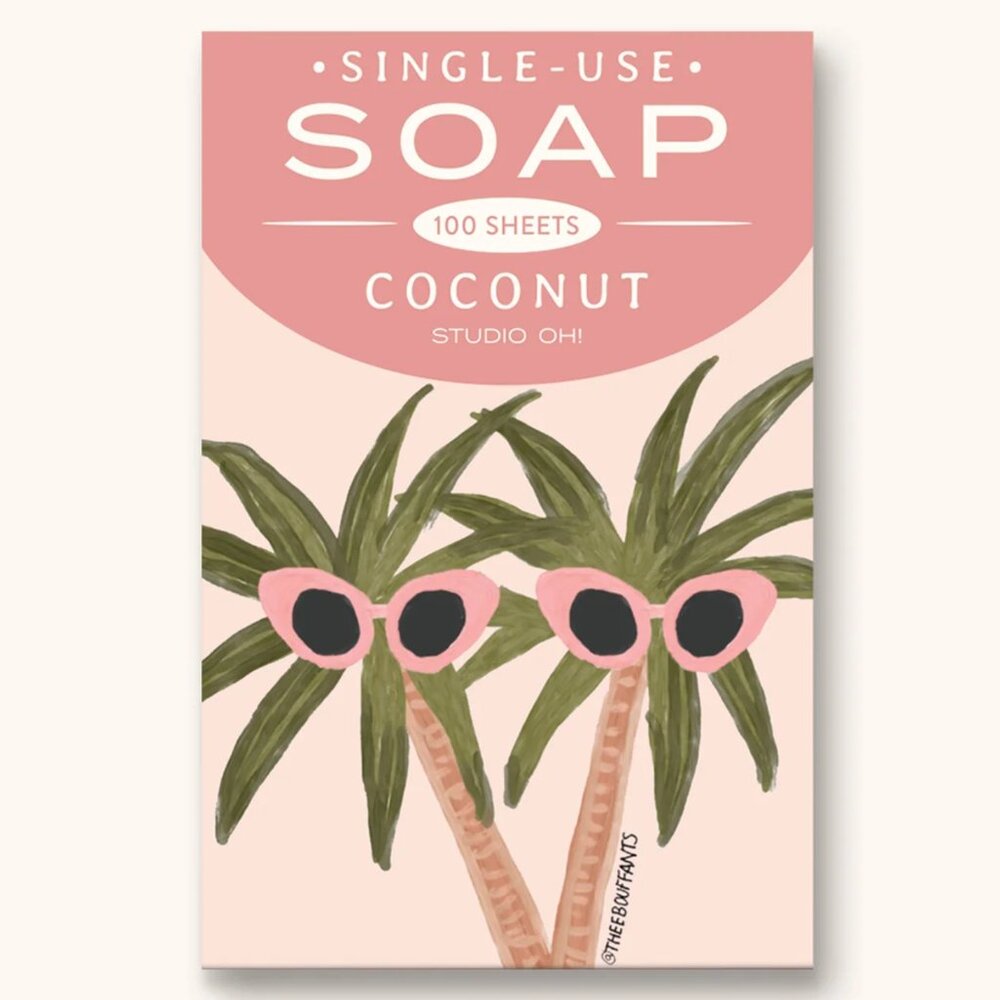 Studio Oh Sunny Palms Single-Use Soap Sheets